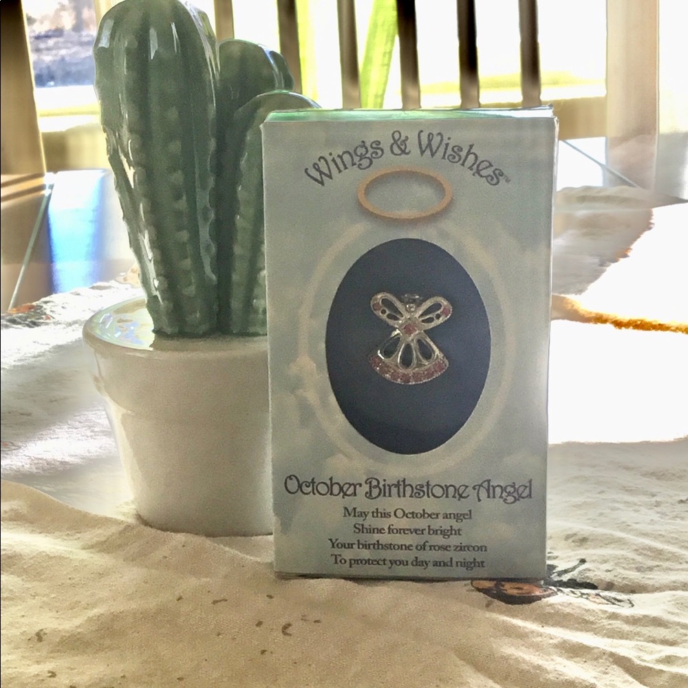Wings & wishes October guardian angel pin